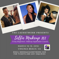 Celebrity MUA & Image Consultant Neema Ali will Host “Selfie Makeup 101” Course in Virginia Beach March 16-18th