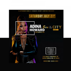 R&B Sensation Adina Howard Performing Live in Charleston, SC – July 21st