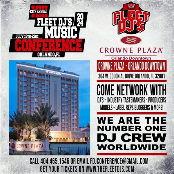 The Worldwide Fleet DJs is holding its 13th Annual Music Conference in Orlando, FL, from July 19-21, at the Crowne Plaza Hotel.